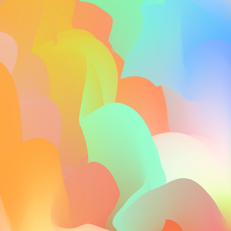 Trendy abstract rainbow blurred background. Smooth watercolor vector illustration for web, template, posters, card, banner. Pastel colors gradient mesh patternのイラスト素材