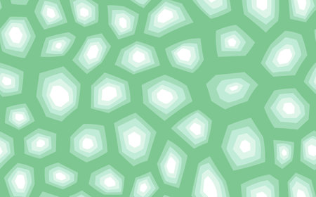 Abstract modern turtle shell seamless pattern. Animals trendy background. Grren decorative vector illustration for print, fabric, textile. Modern ornament of stylized skinのイラスト素材