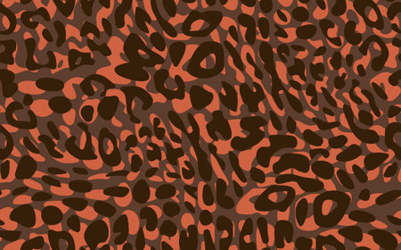 Abstract modern leopard seamless pattern. Animals trendy background. Color decorative vector stock illustration for print, card, postcard, fabric, textile. Modern ornament of stylized skinのイラスト素材