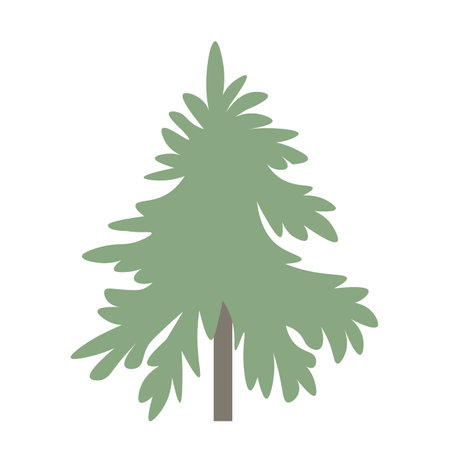 The with Christmas tree with with balls, garland, snowflakes. Winter illustration for fabric, textile wallpaper, posters, gift wrapping paper. Merry Christmas and New year Vectorのイラスト素材