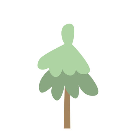 The with Christmas tree with with balls, garland, snowflakes. Winter illustration for fabric, textile wallpaper, posters, gift wrapping paper. Merry Christmas and New year Vectorのイラスト素材