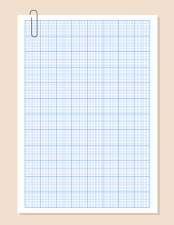 Millimeter graph paper grid. Abstract squared background. Geometric pattern for school, technical engineering line scale measurement. Lined blank for education isolated on transparent backgroundのイラスト素材
