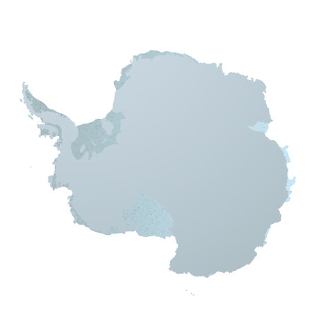 Map of Antarctica, sign silhouette. World Map Globe. Vector Illustration isolated on white background. Antarctic continentのイラスト素材