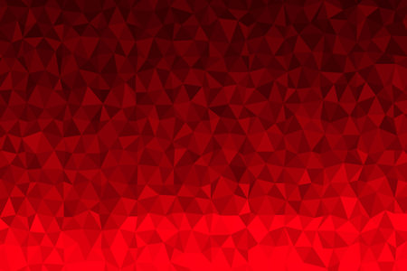 Polygonal red mosaic background. Abstract low poly vector illustration. Triangular pattern, copy...