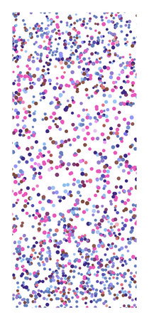 Multicolor postcard. Colorful vector background with circles. Splash effect banner. Holiday dotted...