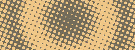 Pop art creative concept colorful comics book magazine cover. Polka dots colorful background. Cartoon halftone retro pattern. Abstract template design for poster, card, sale banner, empty bubbleのイラスト素材