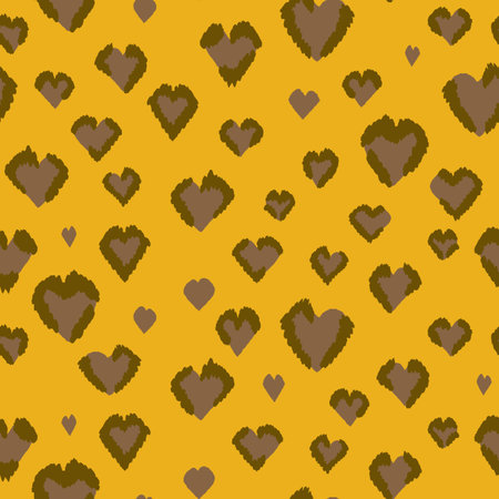 Abstract modern leopard seamless pattern. Animals trendy background. Color decorative vector stock illustration for print, card, postcard, fabric, textile. Modern ornament of stylized skinのイラスト素材