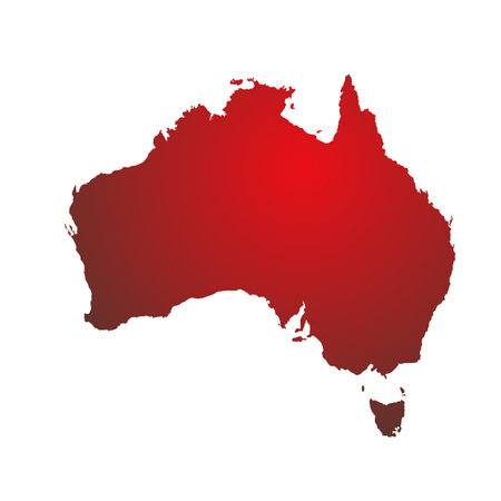 Map of Australian, sign silhouette. World Map Globe. Vector Illustration isolated on transparent background. African continentのイラスト素材