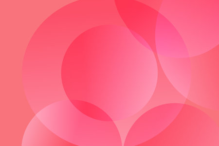 Trendy abstract minimal geometric blurred background. Smooth vector illustration for template, posters, card, banner. Pink elements with fluid dynamic gradientのイラスト素材