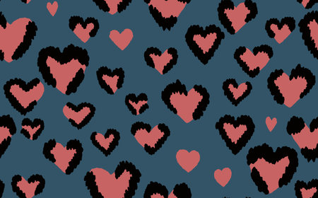 Abstract modern leopard seamless pattern. Animals trendy background. Color decorative vector stock illustration for print, card, postcard, fabric, textile. Modern ornament of stylized skinのイラスト素材