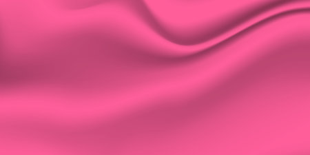 Silk pink background. Abstract vector pattern with copy space. Liquid wave texture, smooth drapery wallpaper. Wedding fabric, satin. Wavy design for banner, card, postcard, backdropのイラスト素材