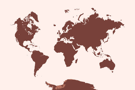 World Map, sign silhouette. World Map Globe. Vector Illustration isolated on transparent backgroundのイラスト素材