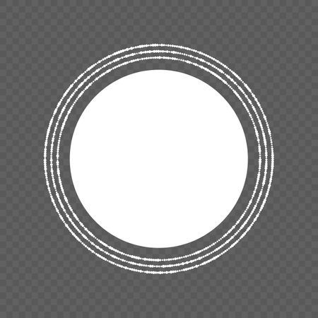 Round vintage textured frame for your design. Vintage cover. Place for text. Vintage holiday beautiful frames for paintings or photographs. Template vector illustrationのイラスト素材