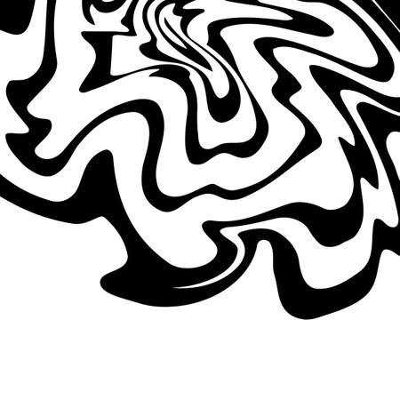 Swirl hypnotic black and white spiral. Monochrome abstract background. Vector flat geometric illustration.Template design for banner, website, template, leaflet, brochure, posterのイラスト素材