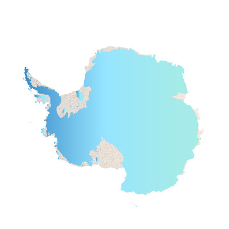 Map of Antarctica, sign silhouette. World Map Globe. Vector Illustration isolated on white background. Antarctic continentのイラスト素材