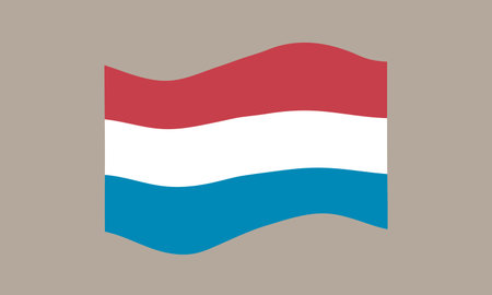 Flag of Luxembourg. Luxembourgish national symbol in official colors. Template icon. Abstract vector backgroundのイラスト素材