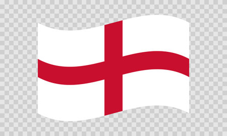 Flag of England. English national symbol in official colors. Template icon. Abstract vector backgroundのイラスト素材