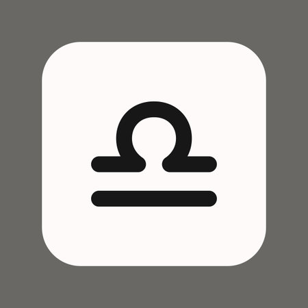 Zodiac horoscope. LIBRA astrological icon symbol. Stylized star sign esoteric. Simple line vector illustrationのイラスト素材