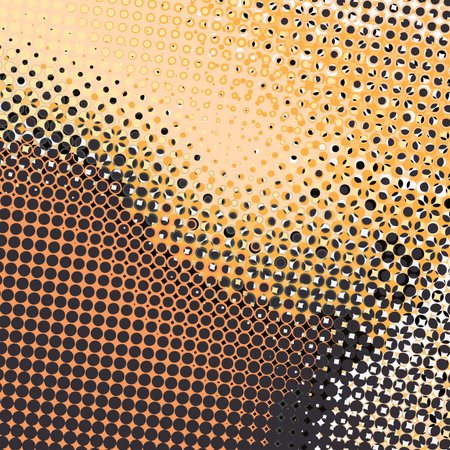 Abstract pop art creative concept. Colorful polka dots retro comics background. Cartoon modern...