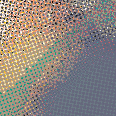 Abstract pop art creative concept. Colorful polka dots retro comics background. Cartoon modern...