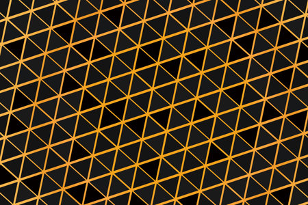 Geometric seamless pattern with black elements. Luxury background. Ornamental wallpaper detail of mosaic. Art Deco invitation greeting Design. Vector illustrationのイラスト素材