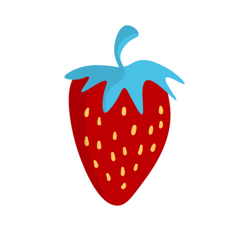 Strawberries, wild strawberries, fruits. Ripe sweet berries. Ð¡lipart desing. Strawberries silhouette vector illustration. Natural delicious fresh ripe tasty fruit. Food conceptのイラスト素材