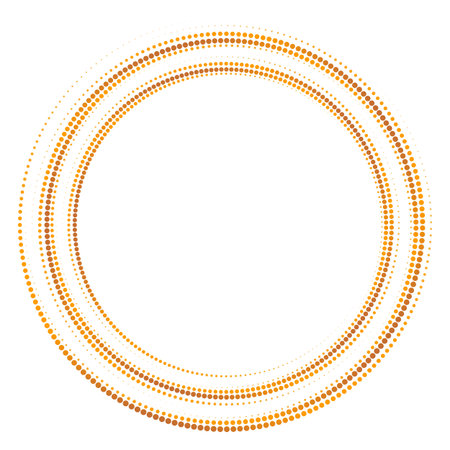 Round vintage textured frame for your design. Vintage cover. Place for text. Vintage holiday beautiful golden frames for paintings or photographs. Template vector illustrationのイラスト素材