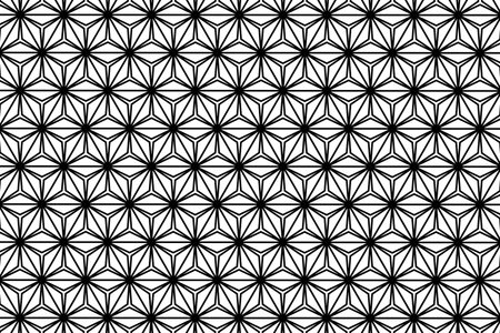 Geometric backdrop with black and white elements. Luxury background. Ornamental wallpaper detail of mosaic. Art Deco invitation greeting Design. Vector illustrationのイラスト素材