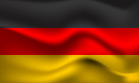 Flag of Germany. German national symbol in official colors. Template icon. Abstract vector backgroundのイラスト素材