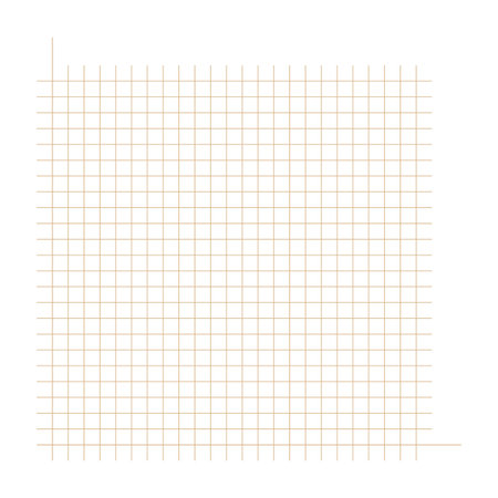 Grid paper. Mathematical graph. Cartesian coordinate system with x-axis, y-axis. Squared background with color lines. Geometric pattern for school, education. Lined blank on transparent backgroundのイラスト素材