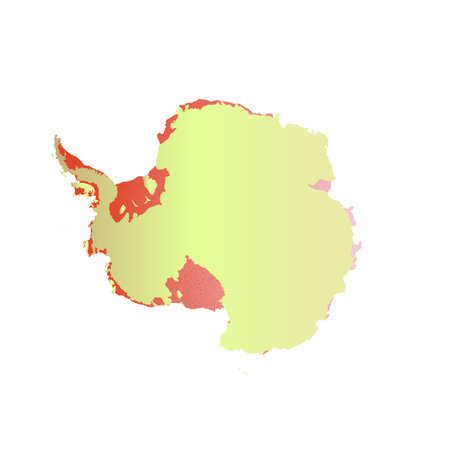 Map of Antarctica, sign silhouette. World Map Globe. Vector Illustration isolated on white background. Antarctic continentのイラスト素材