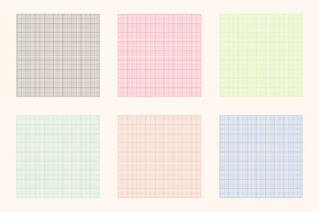 Millimeter graph paper grid. Abstract squared background. Geometric pattern for school, technical engineering line scale measurement. Lined blank for education isolated on transparent backgroundのイラスト素材