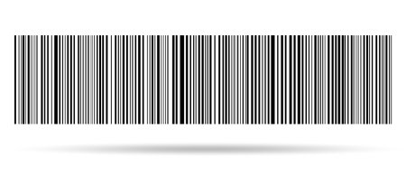 Barcode isolated on color background. Code stripes sticker. Barcode labels, customers qr codeのイラスト素材