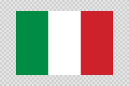 Flag of Italy. Italian national symbol in official colors. Template icon. Abstract vector backgroundのイラスト素材
