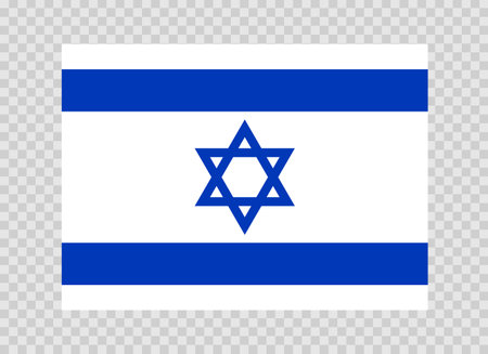Flag of Israel. Israeli national symbol in official colors. Template icon. Abstract vector backgroundのイラスト素材