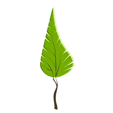 Doodle trees. Isolated black and white icons on white background. Spring tree for your design. Vector symbol sign. Plants, landscape design. Eco idea conceptのイラスト素材