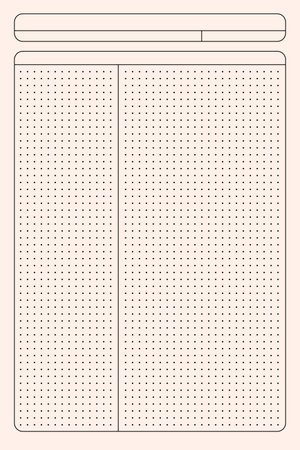 Grid paper. Dotted sheet of abstract background with color graph. Geometric pattern for school, wallpaper, textures, notebook. Blank on white backgroundのイラスト素材