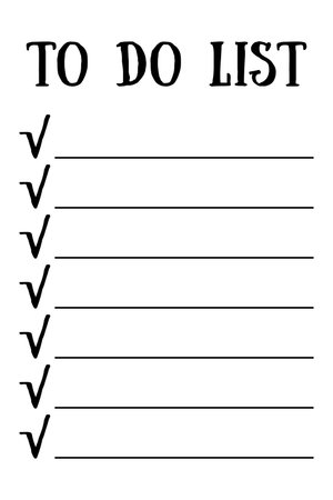 Graph paper. Printable To do list with check boxes, checklist, grid paper with color horizontal...