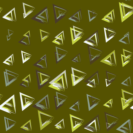 Seamless pattern with triangle decoranive art print. Polygonal rainbow mosaic background. Abstract...