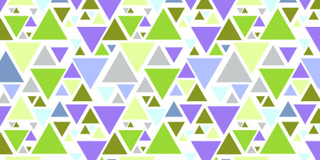 Triangle decoranive art backgrounds. Polygonal rainbow mosaic abstract vector illustration....