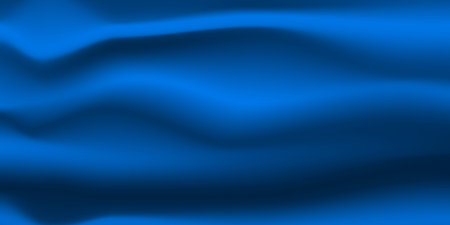 Silk blue background. Abstract vector pattern with copy space. Liquid wave texture, smooth drapery wallpaper. Wedding fabric, satin. Wavy design for banner, card, postcard, backdropのイラスト素材