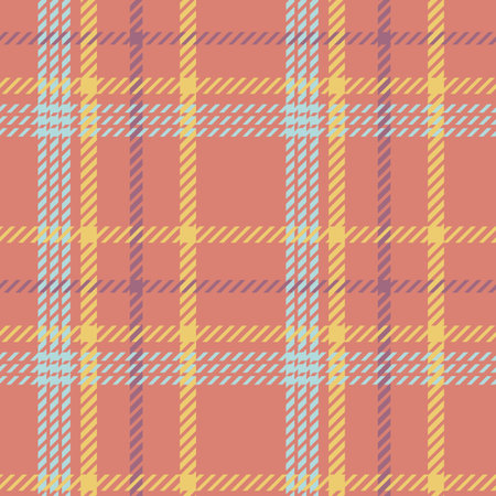 Color twill scotland textile seamless pattern. Fabric texture check tartan plaid. Abstract geometric...