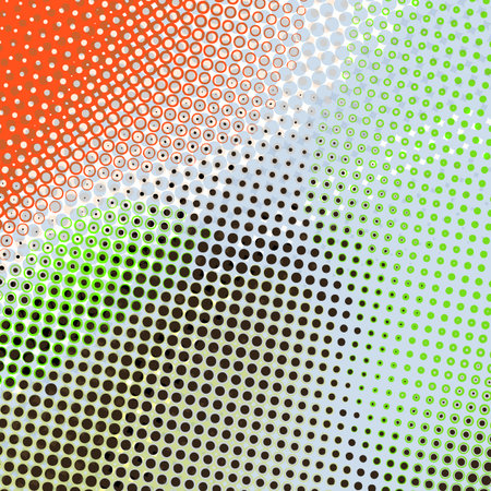 Abstract pop art creative concept. Colorful polka dots retro comics background. Cartoon modern...