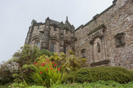part of the famous Edinburgh castleのeditorial素材