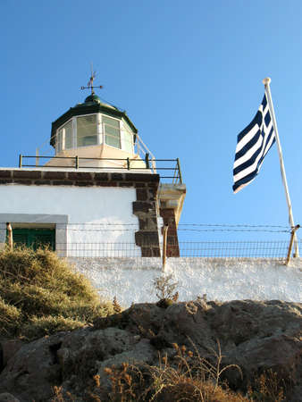 greek lighthouseの写真素材