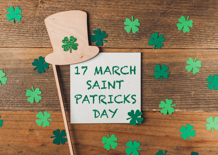 happy st. patricks day lettering