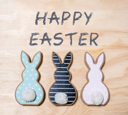 Congratulatory easter background.Selective focus. .Horizontal