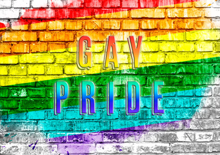 LGBTQ Community Pride Text I am gayの写真素材