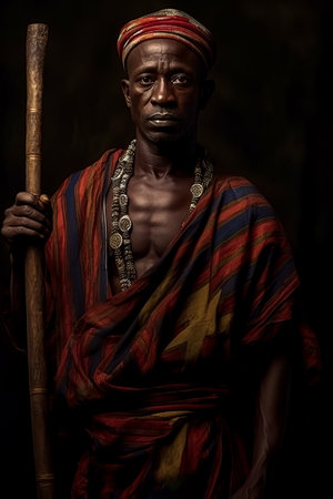 Discover the essence of Africa with studio tribal portraiture that showcases the pristine beauty of indigenous cultures.の素材