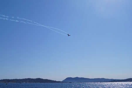 Rafale in the french coastsの写真素材